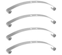 Componentes Auto RC Compatible con WPL B1 B14 B16 B24 C14 C24 1/16 RC Piezas De Mejora Coche Duro para Hoja para Kit Barra Acero Suspensión Resorte(Silver)