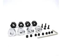 Componentes Auto RC Compatible con WPL D12 C14 C24 C34 para MN D90 D91 para MN99S RC Piezas De Actualización Coche 4 Uds Adaptadsor Hexagonal Rueda Combinador Metal 5mm A 12mm