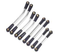 Componentes Auto RC Compatible with Axial For SCX24 C10 AXI00006 90081 AXI00005 1/24 RC Crawler Upgrade Parts Stainless Steel Links Linkage Rod Set 8Pcs