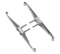 Componentes de amortiguador de resorte de hoja de metal con placa recta para piezas de repuesto de camión oruga RC a escala 1/14 - Placa colgante eléctrica