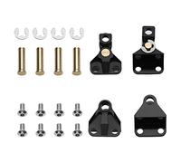 Componentes de amortiguador de resorte de hoja de metal con placa recta para piezas de repuesto de camión oruga de coche RC escala 1/14 - lengüetas