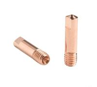 Componentes de antorcha de trabajo metálico, boquilla de núcleo de flujo sin gas y kit de puntas de cobre para soplete de soldadura MIG, kit de boquilla de soldadura, compatible con 14AK MB14 y 15AK