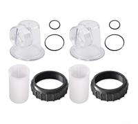 Componentes de inserción de bomba de circulación para SPS25 SPS50 SPS75 SPS100, tapa de prefiltro transparente con kit de sello de junta tórica de tamiz de succión, piezas de repuesto de plástico para