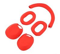 Componentes de silicona diseñados para Sony WH-1000XM5 con atención a la alineación de puertos y accesibilidad de botones (rojo)