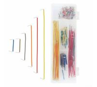 Componentes electrónicos con 830 puntos de amarre módulo de fuente de alimentación y cables para proyectos Arduino, kit básico de prototipado de placa de circuito