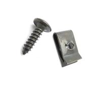 Componentes Fijación 30/20/10 Sets Moto Scooter ATV Ciclomotor Ebike Cubierta De Retenedor De Metal Tornillo Autorroscante Y Clips M4 M5 Pernos De Sujeción De Motocicleta