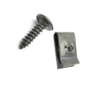 Componentes Fijación 30/20/10 Sets Moto Scooter ATV Ciclomotor Ebike Cubierta De Retenedor De Metal Tornillo Autorroscante Y Clips M4 M5 Pernos De Sujeción De Motocicleta