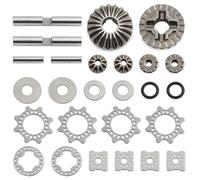 Componentes Mejoras RC Para Arrma Para Kraton EXB V5 V6 1/8 Para Mojave BIG Para Rock 1/7 Engranaje Salida Diferencial Delantero Y Trasero Metal Piezas Actualización Coche RC