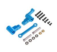 Componentes Mejoras RC Para MJX Para Hyper Go 14301 14302 14303 1/14 Componente Dirección Mejorado Metal Con Columna Dirección Y Mayor Espacio Libre Piezas Coches RC(Blue)