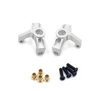 Componentes Mejoras RC Para WLtoys 144010 144001 144002 1/14 124016 124017 124018 124019 1/12 Copa Dirección Delantera Metal Mejorada Con Rodamiento 4x7x2 Piezas Coches RC(Silver)