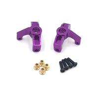 Componentes Mejoras RC Para WLtoys 144010 144001 144002 1/14 124016 124017 124018 124019 1/12 Copa Dirección Delantera Metal Mejorada Con Rodamiento 4x7x2 Piezas Coches RC(Purple)