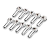 Componentes RC para Axial para SCX10 II D90 D110 para Tamiya CC01 1/10 Metal M3/M4 Extremo Varilla Enlace Extremos Rótula Coche Trepador Control Remoto Barco Avión Piezas Bricolaje