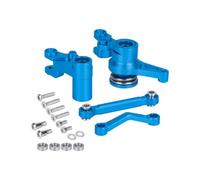 Componentes RC Para Traxxas BL-2S Para Slash 4x4 4WD 1/10 RC Coche 1 Juego De Manivela De Dirección De Aluminio Y Enlace De Arrastre Servo Saver Piezas Mejoradas(Blue)