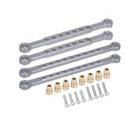 Componentes RC Para Traxxas Para Slash 4x4 BL-2S 4WD 1/10 RC Coche CNC Kit De Barra Estabilizadora De Aluminio Par Delantero Trasero Piezas De Mejora De Repuesto(Metallic)