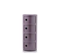 Kartell 0498520 Cajonera Modular, Plástico ABS, Violeta, 32 x 32 x 77 cm, 4 Elementos