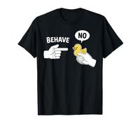 Comportarse No Pato De Goma Dibujos Animados Divertido Pato Deshonesto Mem Camiseta
