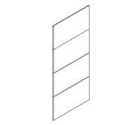Composad | Puerta corredera Compatible con armarios de la línea Bloque Modelo AR3430, AR3431, AR3432, AR3433, (LxAxP) 101.2x232x1.6 cm, Roble yesado, Fabricado en Italia