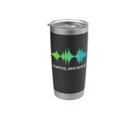 Compose Drop Repeat EDM Music Compositor Músico Vaso térmico de acero inoxidable de doble pared