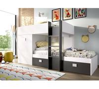 Composição de quarto com efeito madeira