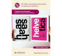 Composición de textos en productos gráficos. ARGG0110 - Diseño de productos gráficos (FORMACION)