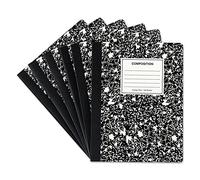 Cuaderno de composici n Universal 20946, regla universitaria, 9 3/4 x 7 1/2, blanco, 100 hojas, paquete de 6