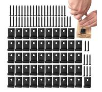 Composite Deck Fasteners, Decking Clip Screw Kit, Outdoor Board Installation Hardware, 1.1x0.98inch Strong Grip Mounting System Design for Backyard Patio Construction Accessory