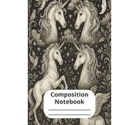 Composite Notebook Wide Ruled: Unicorn | School Office Home Student Teacher | Gift for Kids and Adults | Perfect for Journal, Doodling, Sketching and Notes