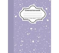 Composition Book College Ruled: Elegant Expression | A Traditional English Notebook in Light Purple | For School, College, Office or Work
