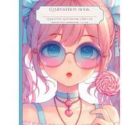 Composition Book Coquette Notebook Unruled: Cute Soft Pastel Pink Journal with Blank Sheets for Girls Teens Women Drawing Sketching Writing Pretty ... Lollipop Girl Art Cover Journaling Supplies