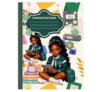 Composition Book: Cute School Girl Composition Notebook | Back to School Journal for Kids, Students & Teens