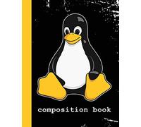 Composition Book: Linux Mascot Logo Tux the Penguin Nerd Geek Sysadmin Vintage Notebook Journal