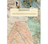 Composition Book Ruled Notebook for Geography Class Lined - Back to school collection - School supplies College Supplies - Gift Men Women Children - 8.5'' x11'' 120 pages