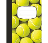 Composition Book - Tennis - 7.5 x 9.25, 100 pages; Wide Ruled