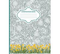 Composition Book: Wide Ruled Lined Notebook for School, College & Work: 120 Lined Pages • 8.5 x 11 • Classic Marble Speckled Design