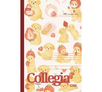 Composition Campus style College Ruled notebook: cute aesthetic minimalist pastel animal print strawberry kawaii adorable uni notebook