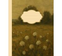 Composition College Ruled Botanical Notebook: Vintage Cotton Flower Journal College Ruled Notebook with Oil Painting Cover Back to School Supplies