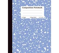 Composition College Ruled Notebook | 9.25 x 7.5 Size | 110 Wide Lined Pages Notebook | Beautiful Blue Saphire Marble Pattern Notebooks for School Supplies, Home & Office | Made in USA
