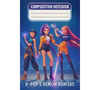 Composition Notebook: 120 Black Lined K-Pop Demon Hunter's Pages 6x9 inch for Kids, Teens, and Adults