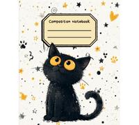 Composition Notebook: 120 Pages College Ruled Cattitude Journal for Cat Lovers