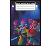 Composition Notebook: 130 pages, College Ruled K-Pop Demon Hunters Girl Band, For Kids, Teens, Adults and Kpop Fans, 6x9