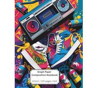 Composition Notebook: 4x4 Graph Paper | 8.5 x 11 Inches | 120 Pages | Urban Graffiti and Sneakers Cover | Great for Creative Notes, Math, and Sketching