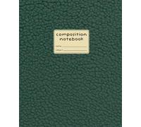 Composition Notebook: 7.5 x 9.25 Notebook | 120 College Ruled Pages | Deep Teal Sherpa- Inspired Design | Minimalist Interior