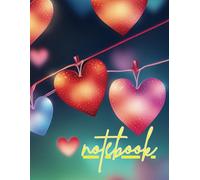Composition Notebook | 8.5 X 11" | Ruled: A Notebook for All Ages: | Kids | Teens | Young Adults | Adults | School | College | Workplace | Stringed Glitter Hearts