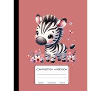 Composition Notebook: A Colorful Baby Zebra-Themed: 110 College-Ruled Pages | 7.5 x 9.25 Inches | Vibrant Baby Zebra for School, College, Work, and Creativity