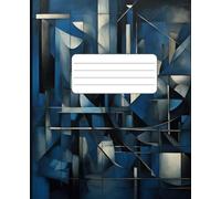 Composition Notebook: Abstract Elements & Geometric Patterns | Gift Journal for School, College, Office, and Work | Wide Lined