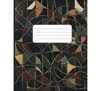 Composition Notebook: Abstract Elements & Geometric Patterns | Gift Journal for School, College, Office, and Work | Wide Lined