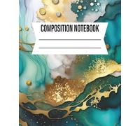 COMPOSITION NOTEBOOK: Aesthetic Watercolor Cover | Perfect for Writing, Note Taking and Daily Reflections | Soft Lined Pages - 7.5 x 9.25 in