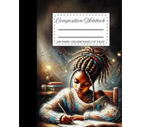 Composition Notebook: African American Teen Girl Notebook | College Ruled for School and Journaling | 7.5 x 9.25 inches