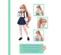 Composition Notebook: Anime Girl Back to School for Kids and Teens Style 4 | 110 pages 7.5 x 9.25"