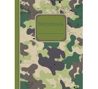 Composition Notebook-Army Camouflage: 8.5 x 11 Notebook with checklist, to do, and ruled pages for the teacher, student, principal, office personel, ... cookbooks, budget, school, and note taking